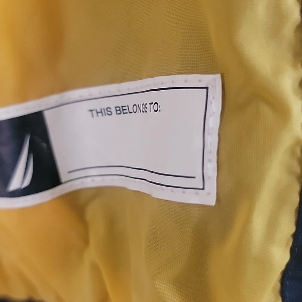 Nautica Kids Navy Jacket with Yellow Accents